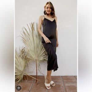 Whimsy + Row Jade satin midi dress